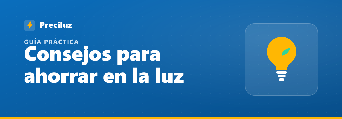 Bombilla con una hoja, símbolo del ahorro en la factura de la luz