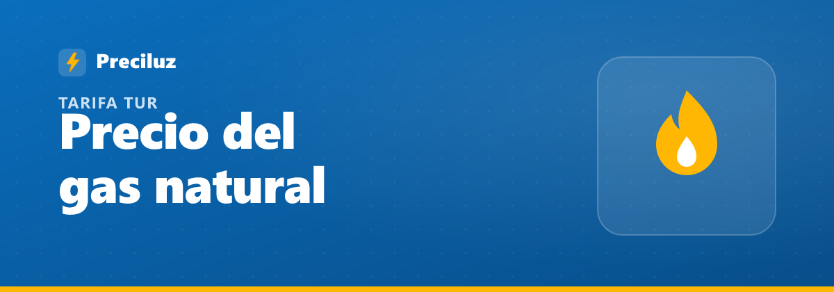Llama de gas natural que ilustra la tarifa regulada TUR